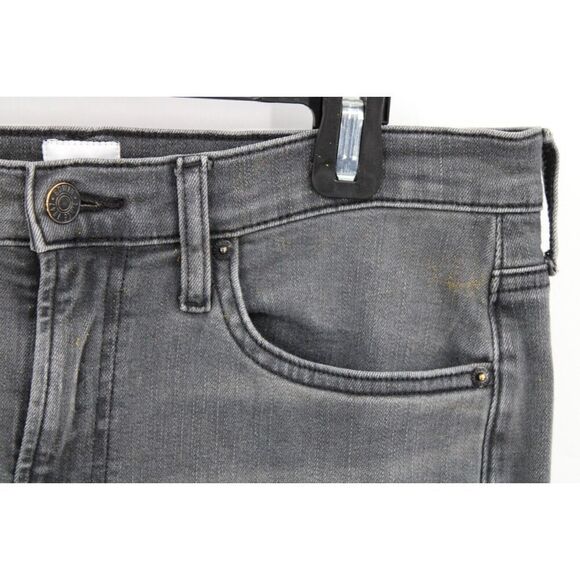 EDWIN ELIN CROP STRAIGHT JEANS Women's Size 29 KNIGHT RYDER GREY WASH - Picture 4 of 8